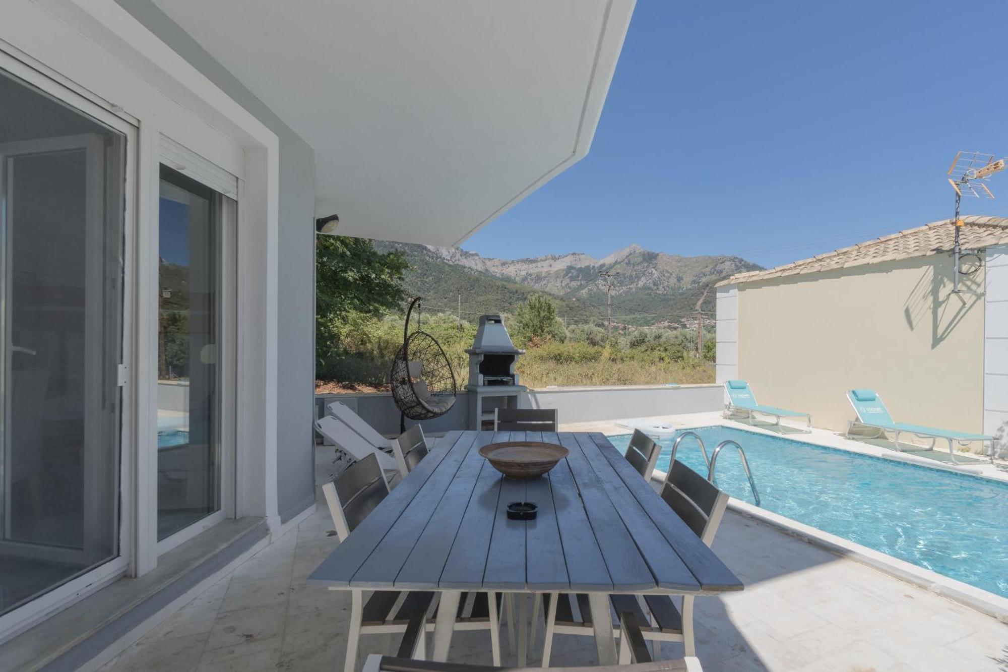 Diamanti Villa, Pool & Barbecue Skala Potamia  Luaran gambar