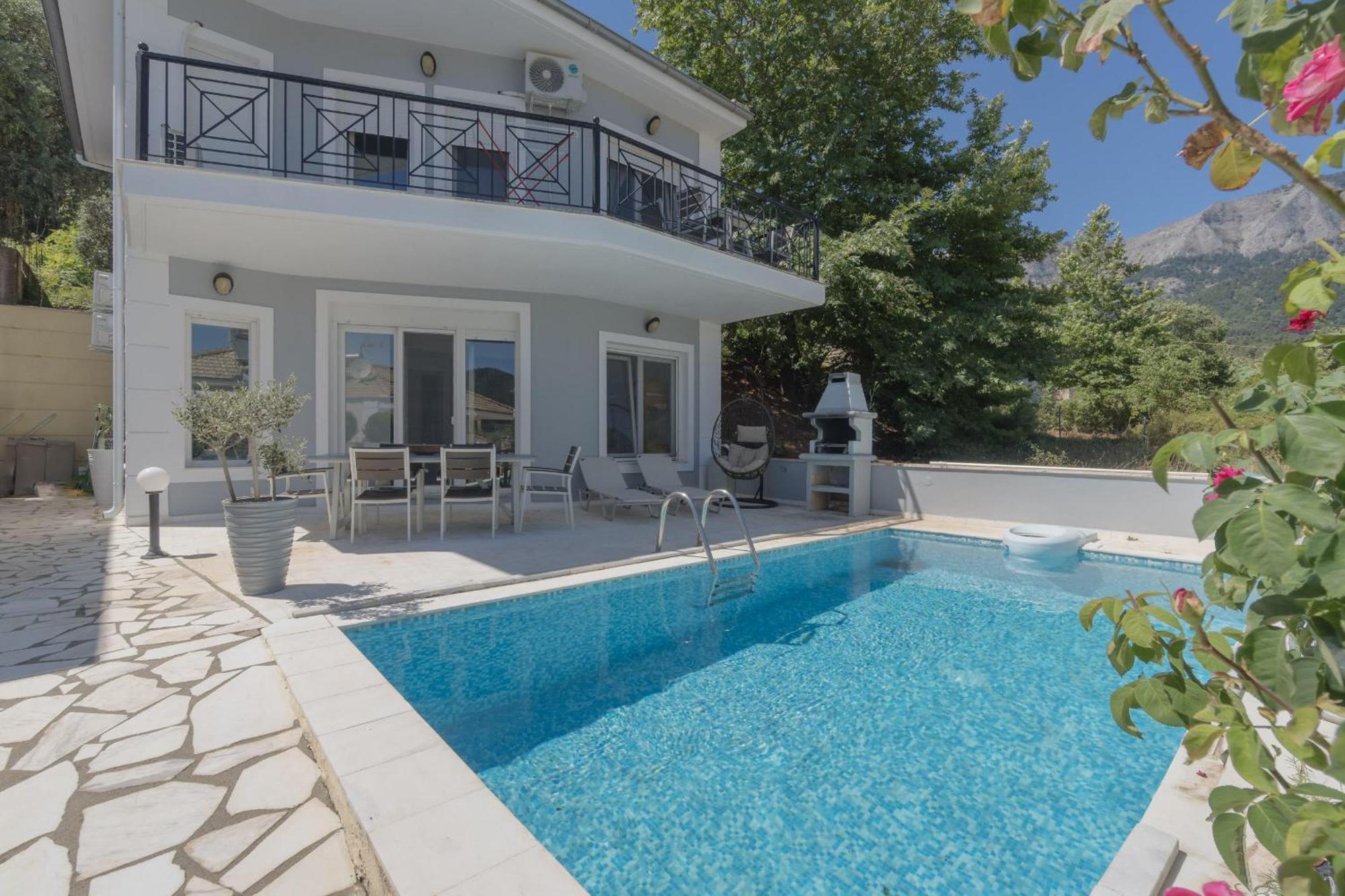 Diamanti Villa, Pool & Barbecue Skala Potamia  Luaran gambar